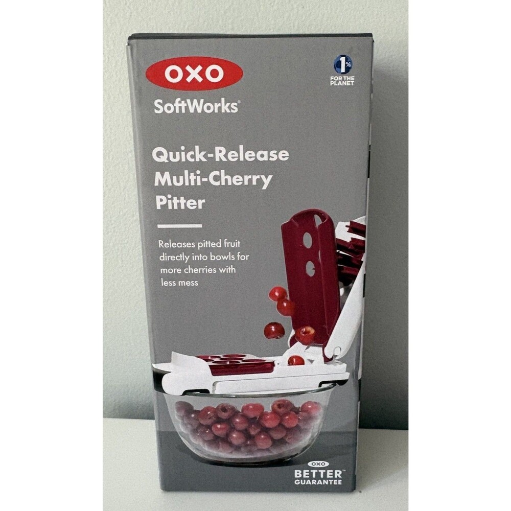 OXO SoftWorks Quick Release Multi Cherry Pitter Up To 6 At A Time New In Box